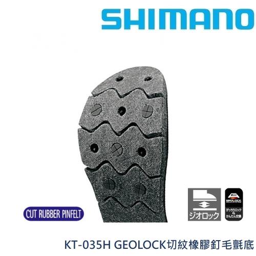 SHIMANO KT-035H GEOLOCK切紋橡膠釘毛氈底(公司貨)