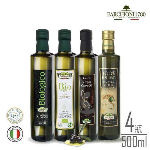 義大利【法奇歐尼】莊園好油賞-特級初榨橄欖油500ml（4款共4入）
