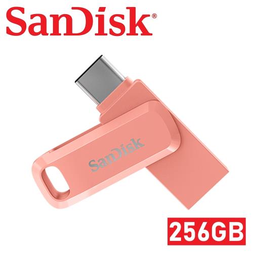 SanDisk 256GB 150MB/s Ultra Go 256GB隨身碟 USB Type-C 雙用隨身碟 蜜桃橘 公司貨 OTG SDDDC3