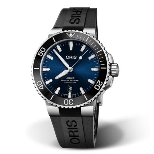 ORIS豪利時0173377304135-0742464EB/Aquis時間之海系列潛水腕錶/43.5mm