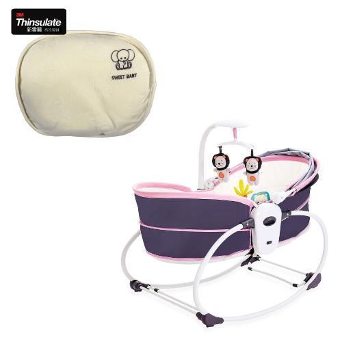 KOOMA 5合1 睡箱式搖椅-三色可選(贈嬰兒塑型枕)