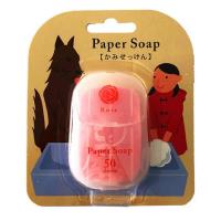 日本【Charley】Paper Soap 紙香皂片 50枚入-新玫瑰