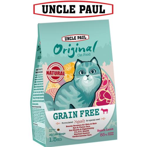 即期品 UNCLE PAUL 保羅叔叔田園生機無穀貓食 1.5kg(全齡貓 牧野羊肉)