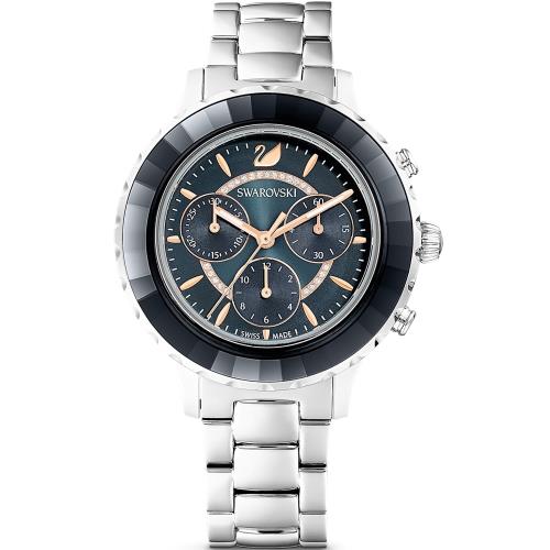 SWAROVSKI 施華洛世奇 Octea Lux Chrono 耀眼計時手錶(5452504)39.5mm