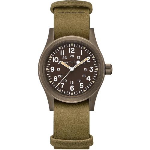 Hamilton卡其野戰系列軍事機械錶(H69449861)