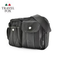 TRAVEL FOX 旅狐 輕量多功能雙層多口袋尼龍包 (TB573-01) 黑色