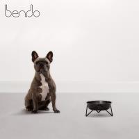 Bendo 更靚貓碗 寵物碗 寵物碗架 霧面黑架+霧面黑碗 14cm