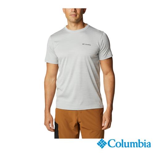 Columbia 哥倫比亞 男款 - 涼感快排防曬30短袖排汗衫-灰色 UAM60840GY