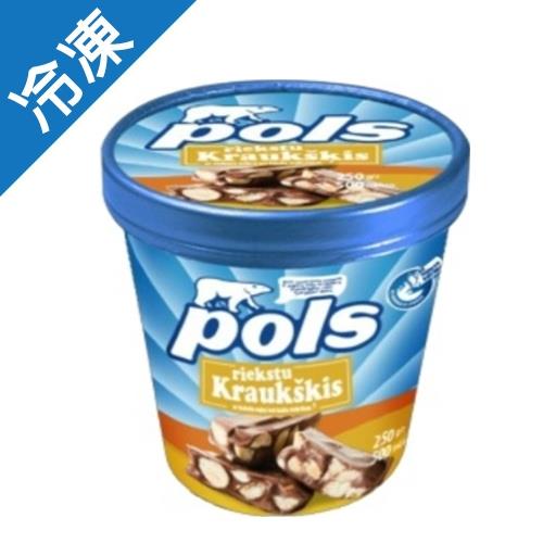 POLS濃脆榛果仁香草冰淇淋250G【愛買冷凍】