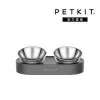 PETKIT佩奇｜寵物15°可調式架高碗/雙口/不鏽鋼碗