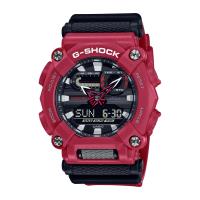 CASIO 卡西歐 G-SHOCK 潮流工業風雙顯計時手錶-紅(GA-900-4A)