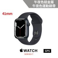 Apple Watch S7 GPS 41mm 午夜色鋁金屬錶殼+午夜色運動錶帶 MKMX3TA/A