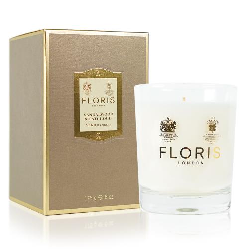 FLORIS 檀香和廣藿香香氛蠟燭 175G