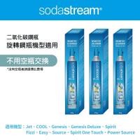 【Sodastream-全新鋼瓶】CO2全新旋轉鋼瓶425g-3入組(僅適用旋轉機種)