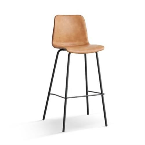 hoi! 源氏木語芬蘭鐵藝吧檯高腳椅 Y12S01-棕色