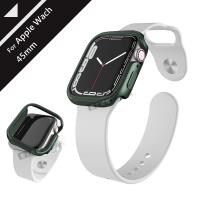 刀鋒Edge系列 Apple Watch Series 7 (45mm) 鋁合金雙料保護殼 保護邊框(夜幕綠)