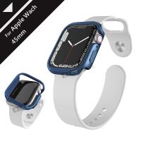 刀鋒Edge系列 Apple Watch Series 7 (45mm) 鋁合金雙料保護殼 保護邊框(晴空藍)