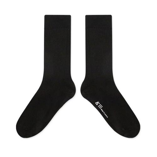 WARX除臭襪 薄款素色高筒襪-深邃黑