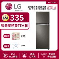 【LG 樂金】335L 一級能效 WiFi直驅智慧變頻上下門冰箱 星夜黑 GN-L332BS (送基本安裝)