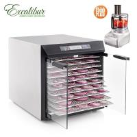 《買就送↘食物處理機》Excalibur伊卡莉柏 低溫乾果機-十層不鏽鋼數位 對開玻璃門 EXC10EL