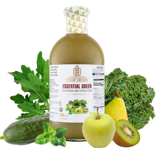 Georgia綠色蔬果原汁(750ml/瓶) 非濃縮還原果汁 x6瓶