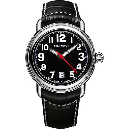 AEROWATCH 簡約紳士經典機械腕錶A60900AA08