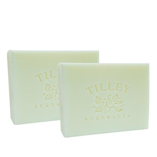 Tilley百年特莉 幸福百合香氛蔬果皂100gx2