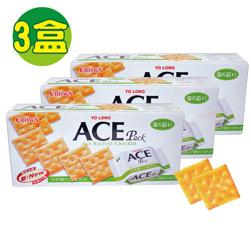 【ACE】優龍原味蘇打餅乾3入