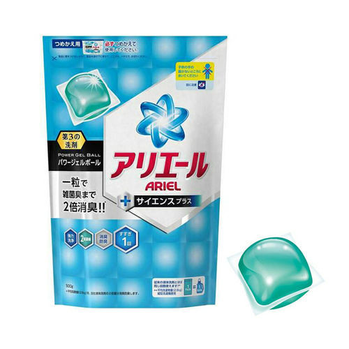 日本寶僑PG 雙倍洗衣凝膠球(ARIEL淨白藍色/BOLD花香紅色)補充437g/18顆二件組