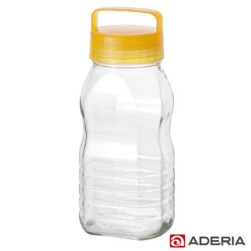 【ADERIA】日本進口長型醃漬玻璃罐2L(黃)