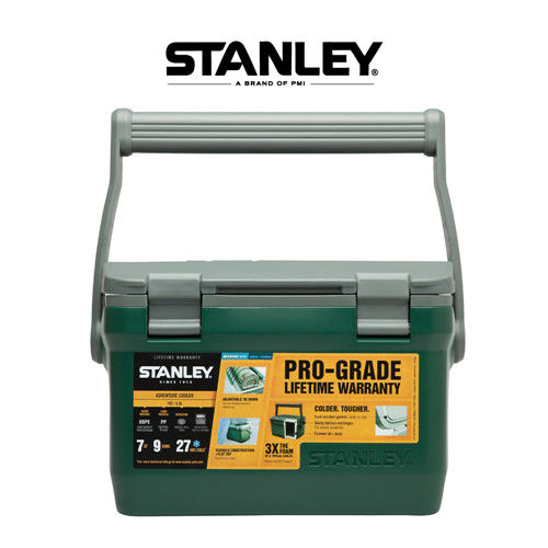 【美國Stanley】6.6L可提式超長效能保溫冰桶/野餐籃 -綠 (可攜水壺/做椅子) 