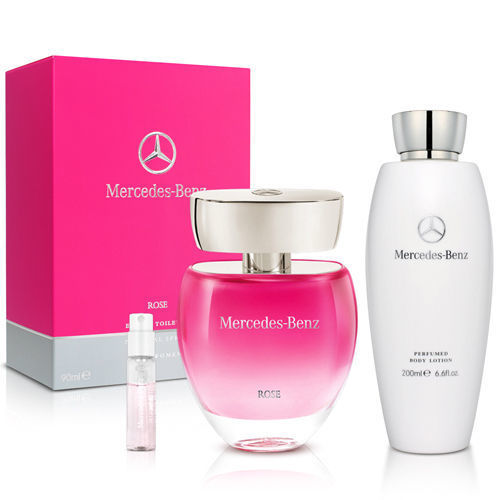 Mercedes Benz 賓士玫瑰情懷女性淡香水(90ml)-送品牌身體乳+針管+紙袋