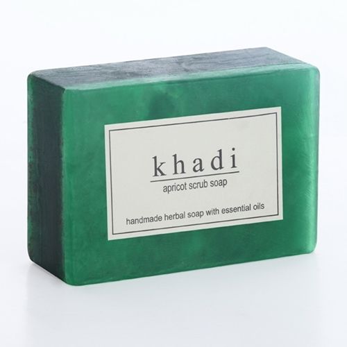 【印度Khadi】草本杏桃去角質手工精油香皂(6入特惠組)