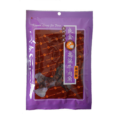 【金門良金牧場】高粱黑胡椒牛肉角12包(60g/包)