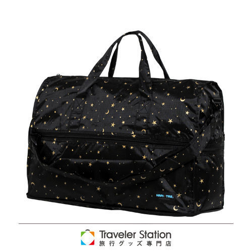 《Traveler Station》HAPI+TAS 摺疊圓形旅行袋(小)新款-169星空黑