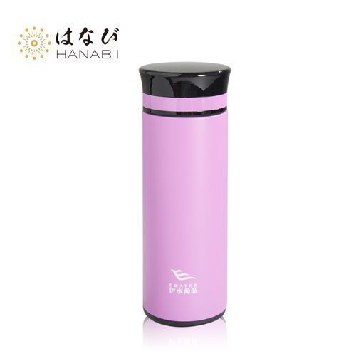 【HANABI早茶午咖啡】時尚系列-咖啡/茶專用玻璃微保冰/保溫杯-280ml紫