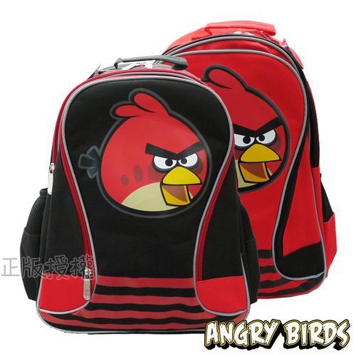 Angry Birds憤怒鳥 流線型反光護背書包(三色)