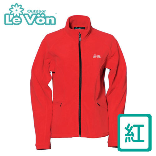 【LeVon】女款雙刷毛保暖夾克 LV3190(紅)