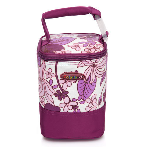 Colorland 母乳保冷運輸袋 副食品保溫袋(小)-紫色大理石