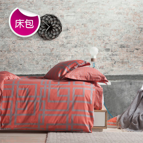 【R.Q.POLO】亞曼尼系列-貝斯 純棉-雙人加大床包+枕套三件組(6尺)