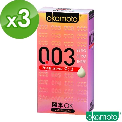 岡本okamoto 003 HA極薄水潤 (6片裝/盒)x3盒
