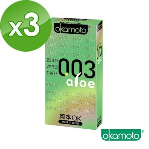 岡本okamoto 003 Aloe極薄蘆薈 (6片裝/盒)x3盒