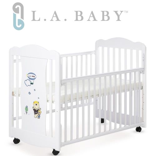 【美國 L.A. Baby】 奧蘭多嬰兒搖擺大床/童床-白色