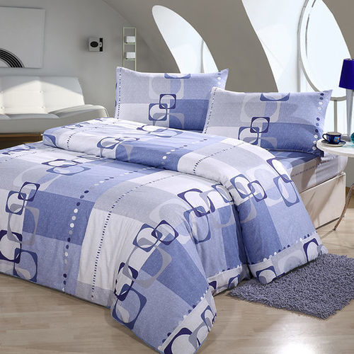 【Victoria】旋律藍 防蟎雙人床包+枕套三件組