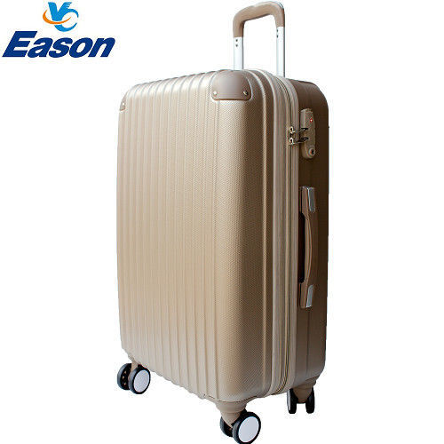 【YC Eason】皇家系列20吋可加大海關鎖款ABS硬殼行李箱 金