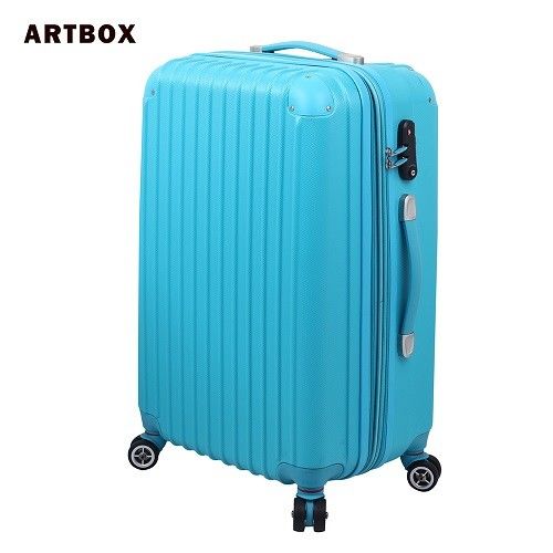 ARTBOX 迷戀經典 28吋ABS可加大硬殼行李箱一湖藍