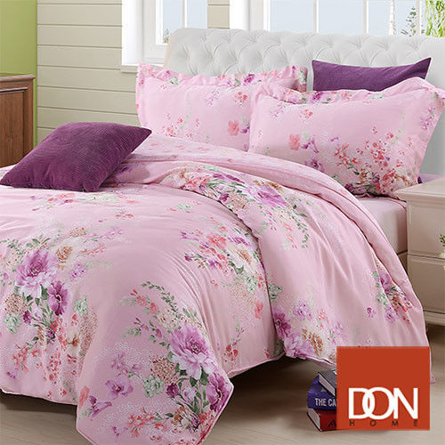 【DON】綺麗花顏 加大四件式天絲兩用被床包組