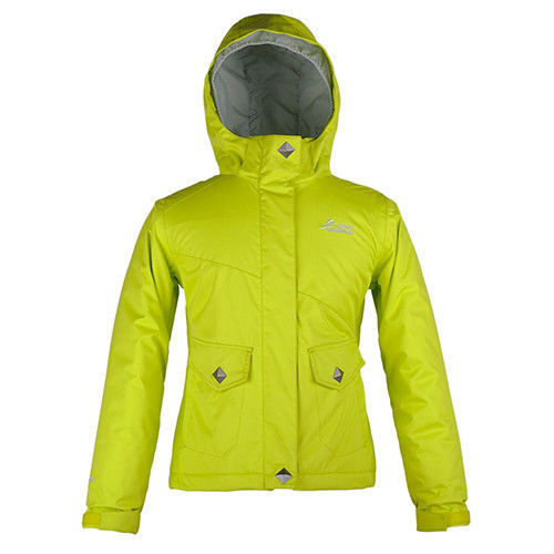 【聖伯納 St.Bonalt】女童-防水保暖滑雪外套-黃綠(3016)
