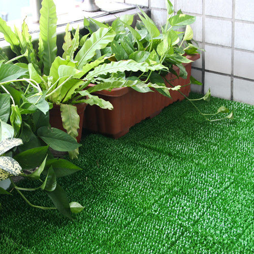 【日本MAKINOU】綠意盎然方形人工草皮地墊(超值12入)