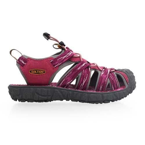 【SOFO】女護趾涼鞋-休閒涼鞋 拖鞋 紫紅